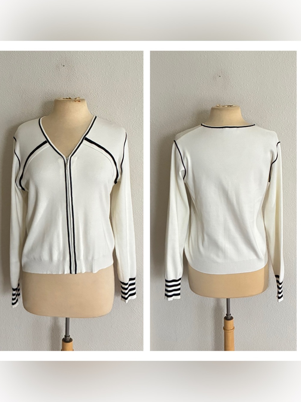 Adrianna Papell zip up sweater